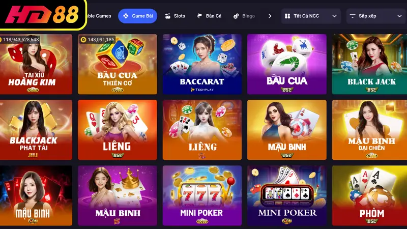 Đa dạng trò chơi, phù hợp mọi sở thích