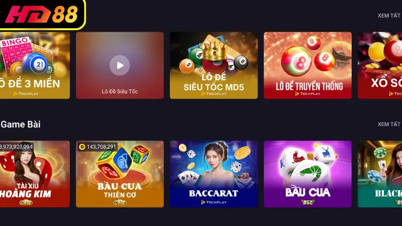 Tổng quan về game đổi thưởng HD88
